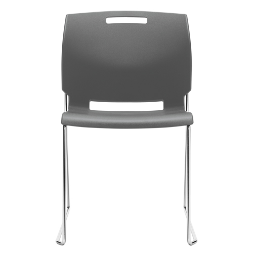 Chair, Plastic, 32-1/2" High, 300 lbs. Capacity, Grey Equipex
