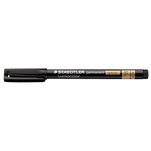 Marqueur permanent Lumocolor, Fin, Noir Equipex