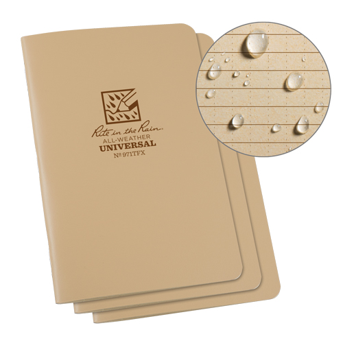Carnet de notes, Couverture souple, Havane, 48 Pages, 4-5/8" , 7"  Equipex