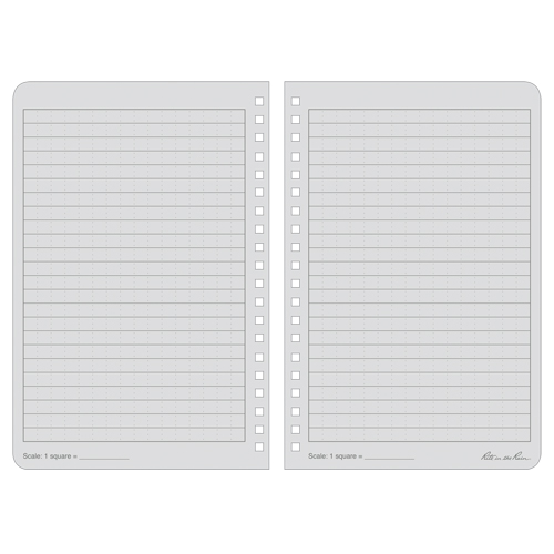 Carnet de notes de poche &agrave; spirale lat&eacute;rale, Couverture souple, Noir, 64 Pages, 4-5/8" , 7"  Equipex
