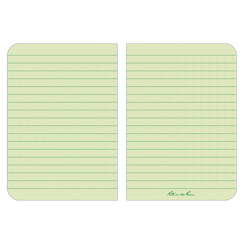 Memo Book, Soft Cover, Green, 112 Pages, 3-1/2" W x 5" L Equipex