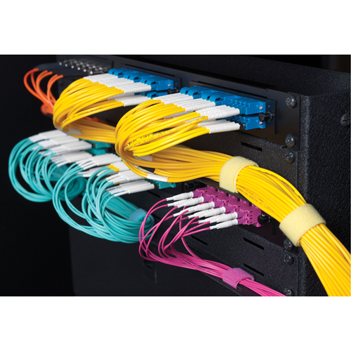 Ruban pour gestion des c&acirc;bles One-Wrap, Boucle et crochet, 25 vg x 5/8", Auto-aggripant, Orange Equipex