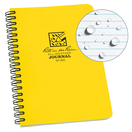 Side-Spiral Notebook, Soft Cover, Yellow, 64 Pages, 4-5/8" W x 7" L Equipex