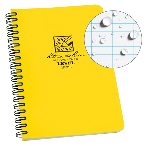 Side-Spiral Notebook, Soft Cover, Yellow, 64 Pages, 4-5/8" W x 7" L Equipex