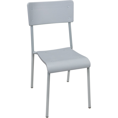 Chaises empilables Ventura, Polypropyl&egrave;ne, Hauteur 36", Capacit&eacute; 300 lb, Gris Equipex