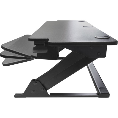 Goya Sit-Stand Workstation, Desktop Unit, 20" H x 42" W x 16" D, Black Equipex