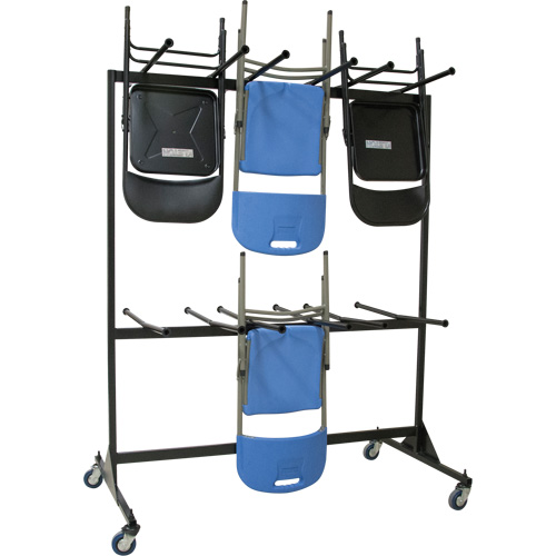 Chariot pour chaises pliantes &agrave; deux c&ocirc;t&eacute;s Equipex