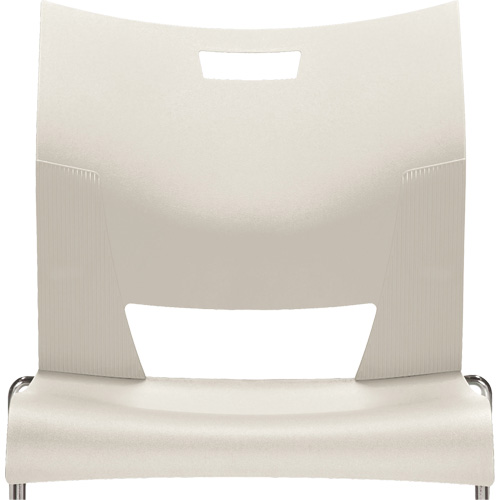 Duet Armless Training Chair, Plastic, 33-1/4" High, 350 lbs. Capacity, White Equipex