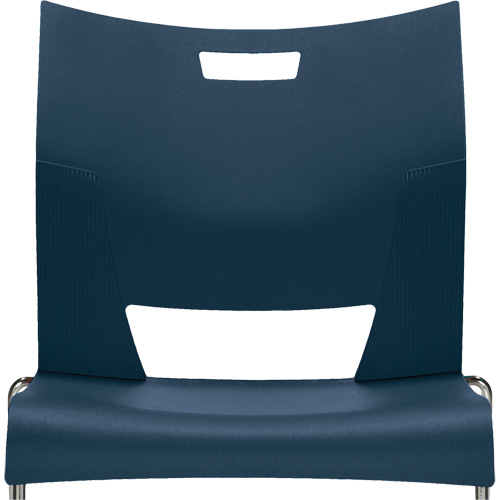 Duet Armless Training Chair, Plastic, 33-1/4" High, 350 lbs. Capacity, Blue Equipex