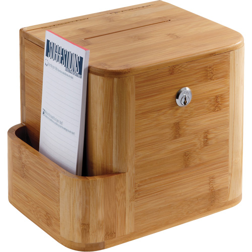 Boîte &agrave; suggestions en bambou Equipex