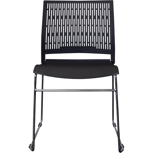 Activ Series Stacking Chairs, Polypropylene, 32-3/8" High, 275 lbs. Capacity, Black Equipex