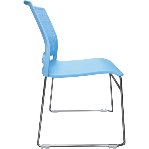 Activ Series Stacking Chairs, Polypropylene, 32-3/8" High, 275 lbs. Capacity, Blue Equipex