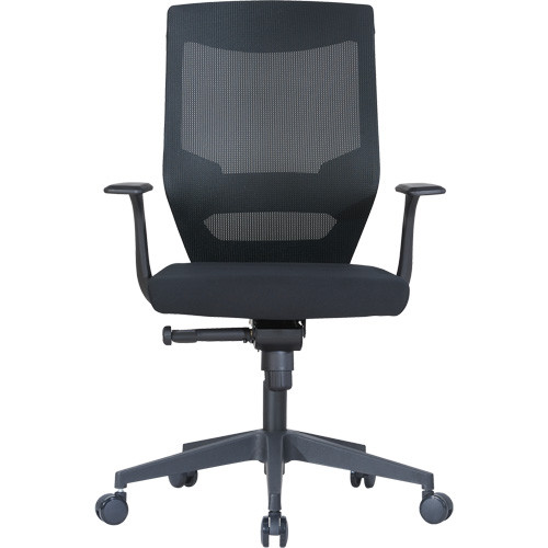 Chaise de bureau ajustable &agrave; basculement synchronis&eacute; s&eacute;rie Activ, Tissu/Mailles, Noir, Capacit&eacute; 275 lb Equipex
