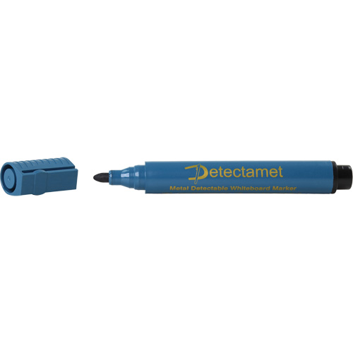 Detectable Whiteboard Marker, Black, Bullet Tip Equipex