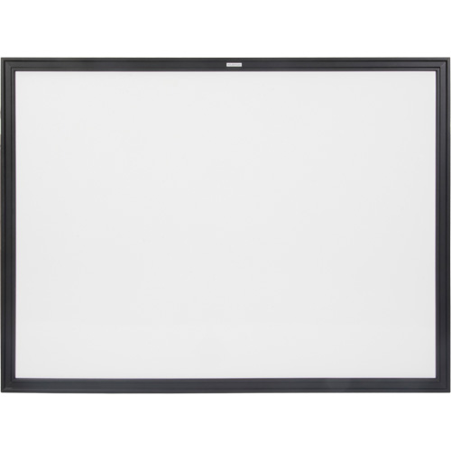 Tableau blanc &agrave; cadre MDF noir, Effacement &agrave; sec/Magn&eacute;tique, 48" la x 36" h Equipex