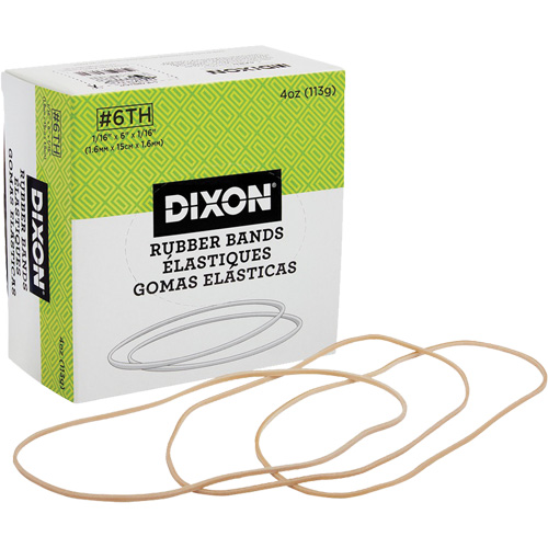 Rubber Bands, 6" x 1/16" Equipex