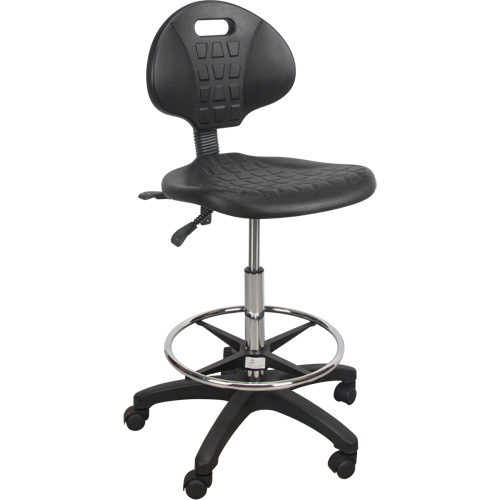 Heavy-Duty Ergonomic Stool, Mobile, Adjustable Height, 250 lbs. Capacity Equipex
