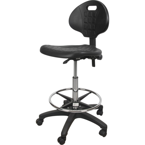 Heavy-Duty Ergonomic Stool, Mobile, Adjustable Height, 250 lbs. Capacity Equipex