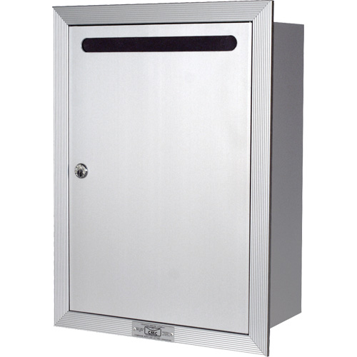 Recessed Collection Box, Wall -Mounted, 16-3/16" x 11-3/4", Aluminum Equipex