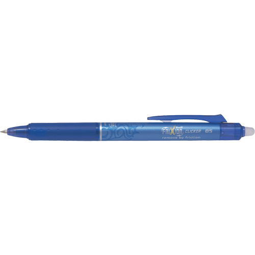 Stylo &agrave; cliquet Frixion Point, Bleu, 0,5 mm, R&eacute;tractable Equipex