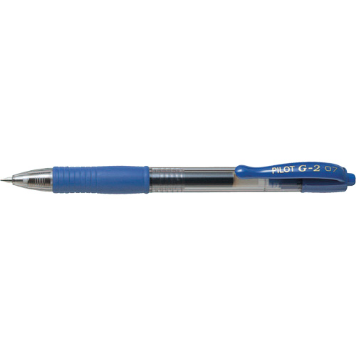 Stylo &agrave; encre gel G2, Bleu, 0,7 mm, R&eacute;tractable Equipex