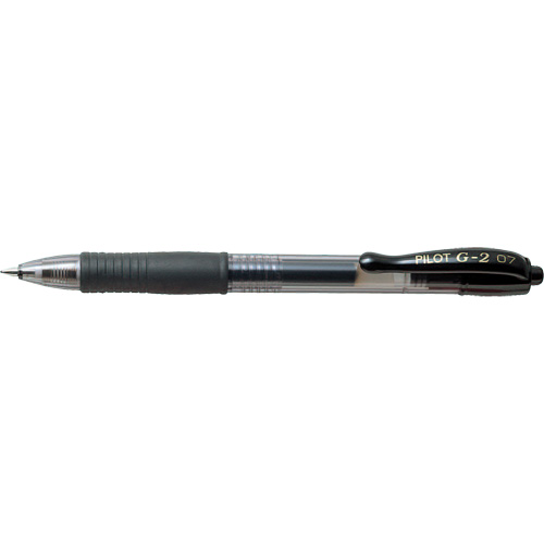 G2 Gel Pen, Black, 0.7 mm, Retractable Equipex
