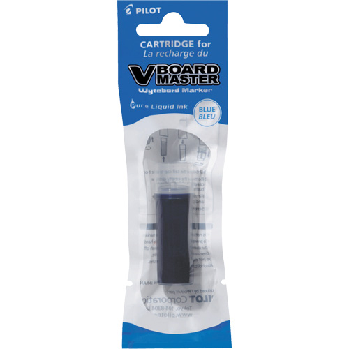 Recharge pour marqueur effaçable &agrave; sec Vboard Master, Bleu Equipex