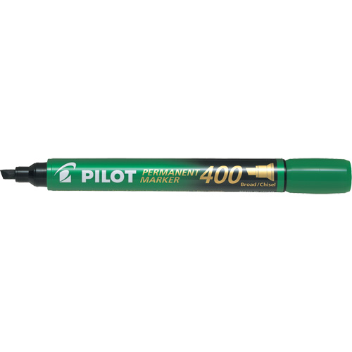 400 Permanent Marker, Green, Chisel Tip Equipex