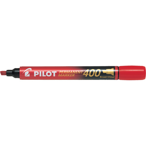 400 Permanent Marker, Red, Chisel Tip Equipex