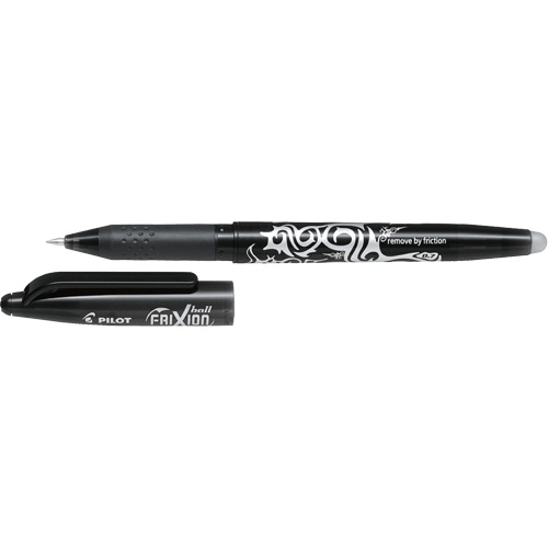 Stylo gel &agrave; bille Frixion, Noir, 0,7 mm Equipex