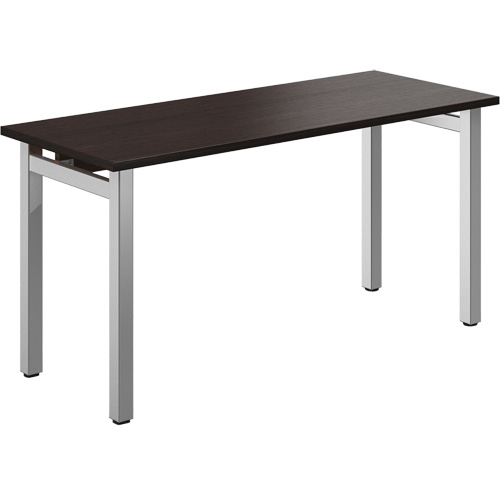 Table bureau Newland, 29-7/10" lo x 60" la x 29-3/5" h, Brun fonc&eacute; Equipex