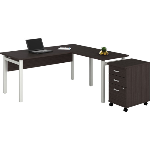 Newland "L" Shaped Desk with Pedestal Equipex