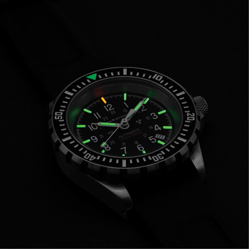 Large Diver's Automatic Watch, Digital, Battery Operated, 41 mm, Black Equipex