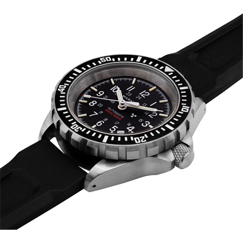 Large Diver's Automatic Watch, Digital, Battery Operated, 41 mm, Black Equipex