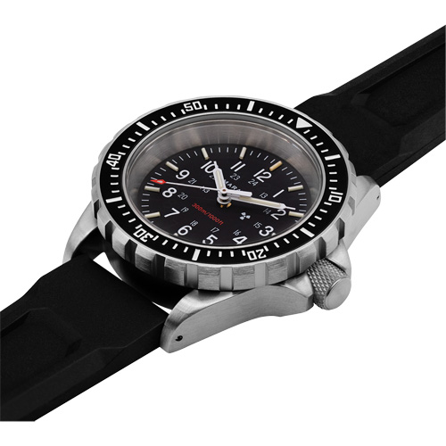 Large Diver's Quartz Watch, Digital, Battery Operated, 41 mm, Black Equipex