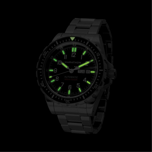 Jumbo Day/Date Automatic Watch with Stainless Steel Bracelet, Digital, Battery Operated, 46 mm, Silver Equipex