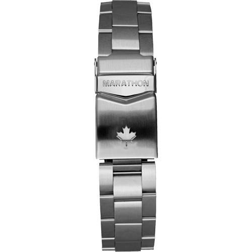 Grande montre automatique de plong&eacute;e avec feuille d'&eacute;rable gris et bracelet en acier inoxydable, Num&eacute;rique, &agrave; piles, 41 mm, Argent Equipex