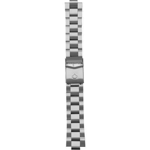 Grande montre automatique de plong&eacute;e avec feuille d'&eacute;rable gris et bracelet en acier inoxydable, Num&eacute;rique, &agrave; piles, 41 mm, Argent Equipex