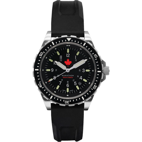 Red Maple Jumbo Diver's Quartz Watch, Digital, Battery Operated, 46 mm, Black Equipex