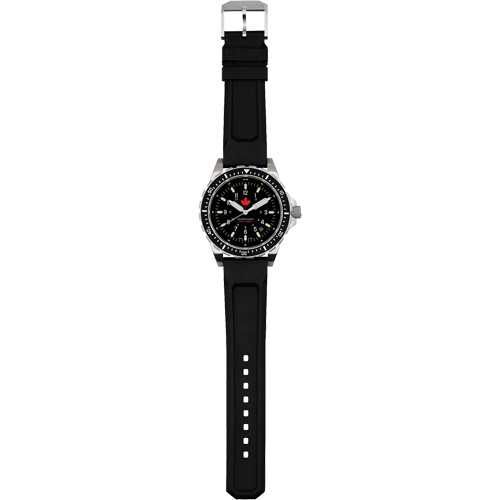 Red Maple Jumbo Diver's Quartz Watch, Digital, Battery Operated, 46 mm, Black Equipex