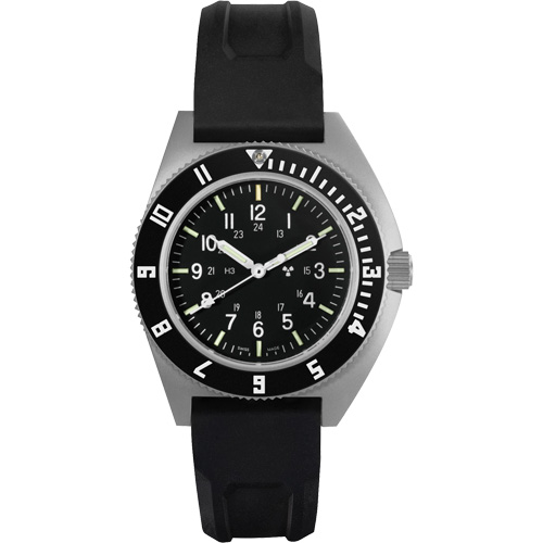 Montre Steel Navigator sur ensemble bracelet en caoutchouc noir de trois morceaux, Num&eacute;rique, &agrave; piles, 41 mm, Noir Equipex