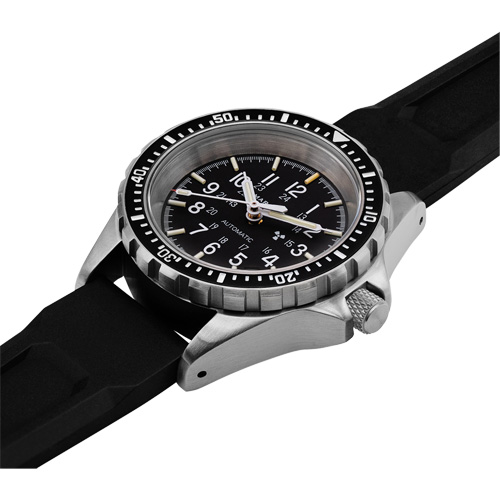 Tr&egrave;s grande montre chronographe automatique pour plongeur/pilote d'avion, Num&eacute;rique, &agrave; piles, 46 mm, Noir Equipex