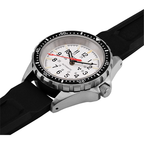 Montre automatique moyenne pour plongeur &eacute;dition arctique, Num&eacute;rique, &agrave; piles, 36 mm, Noir Equipex