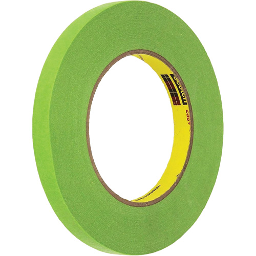 Scotch&reg; Performance Masking Tape 233+, 12 mm (1/2") x 55 m (180'), Green Equipex