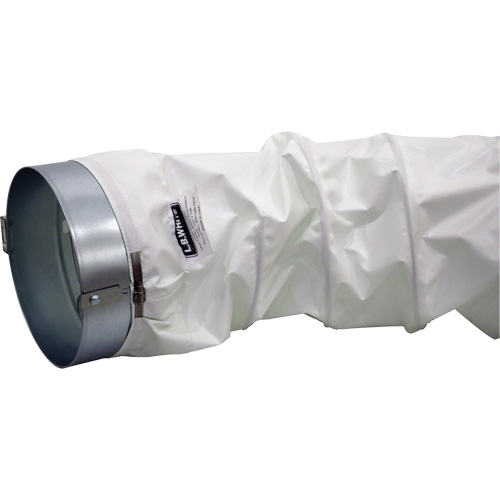 White 12" x 12' Distribution Ducting Kit, Adapter & Clamp Equipex