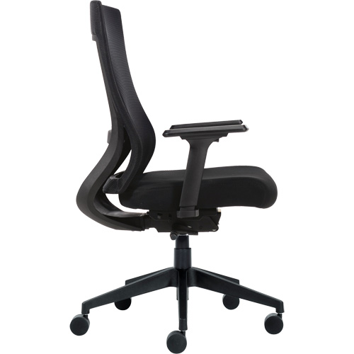 High-Back Weight-Sensing Synchro-Tilter, Mesh, Black Equipex