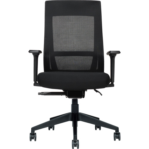 High-Back Weight-Sensing Synchro-Tilter, Mesh, Black Equipex
