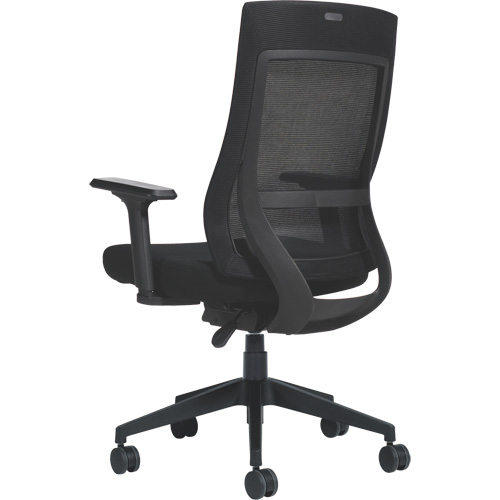High-Back Weight-Sensing Synchro-Tilter, Mesh, Black Equipex