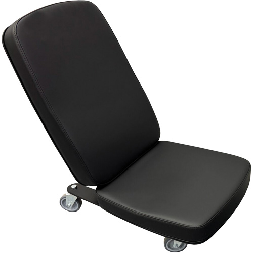 Mini chaise industrielle FLEX, Vinyle, Noir, Capacit&eacute; 280 lb Equipex