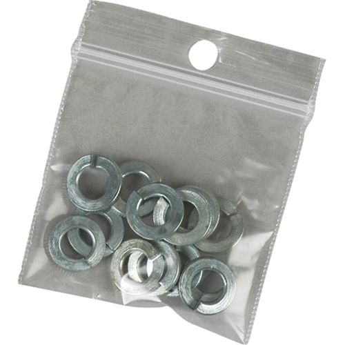 Sacs en poly, Refermable, 3" x 2", 2 mils Equipex